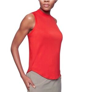 Athleta Cloudlight Rib Trim Tank Top Women's Bright Red Sleeveless Size XS